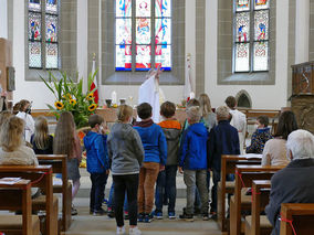 Familiengottesdienst zum Erntedankfest (Foto: Karl-Franz Thiede)